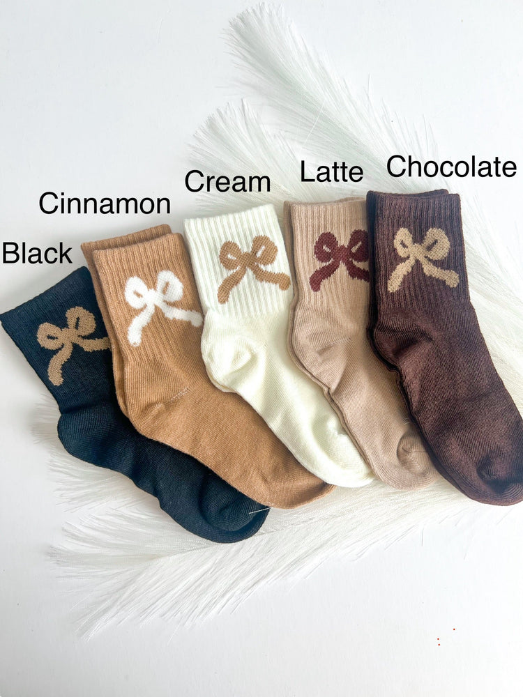 Women’s Neutral Bow Socks
