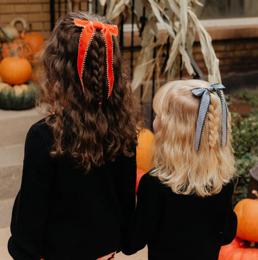 Halloween Long Ribbon Bows