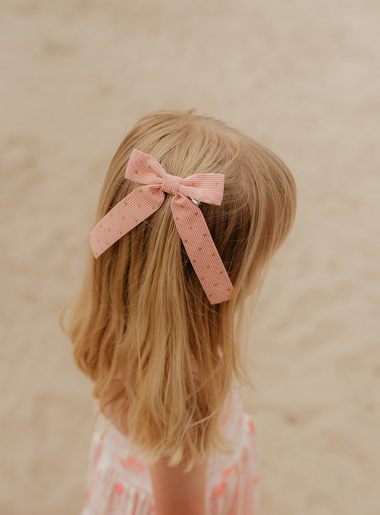 Long Tail Polka Dot Bows