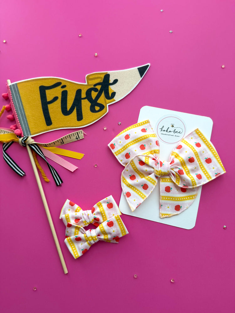 Apples & Flowers Bows