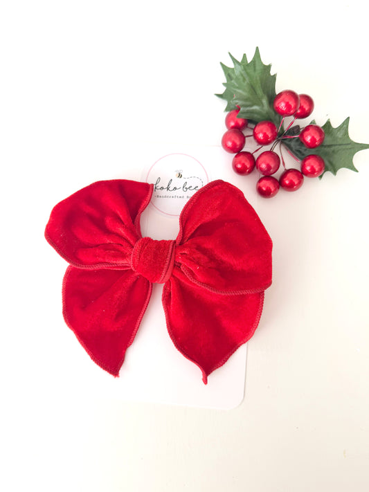Red Velvet Bow