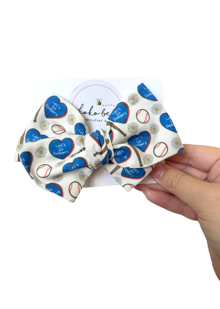 Angels & Dodgers Baseball Bows