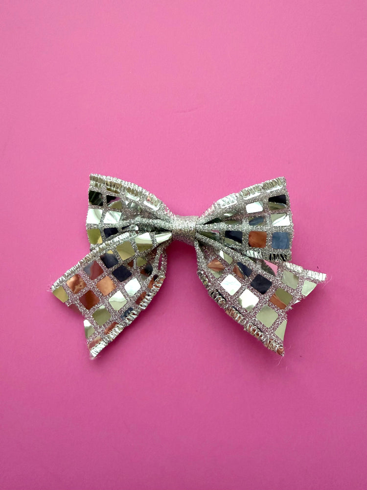 Silver Disco Bow