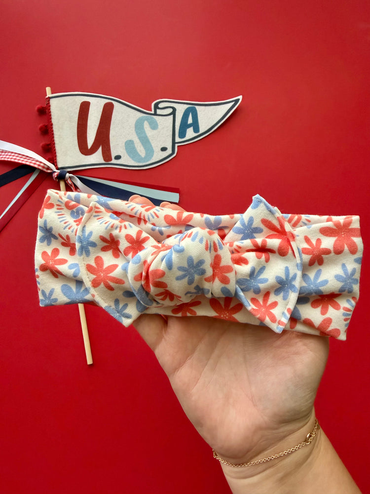 Red, White & Bloom Bows
