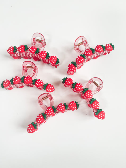 Strawberry Claw Clip