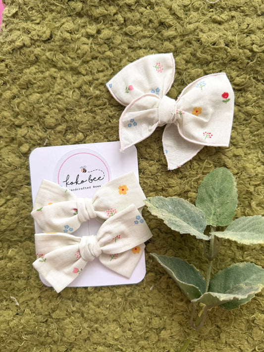 Cutesy Spring Flowers Bows