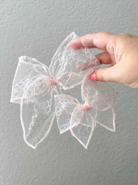 Iridescent Mermaid Scales Bows