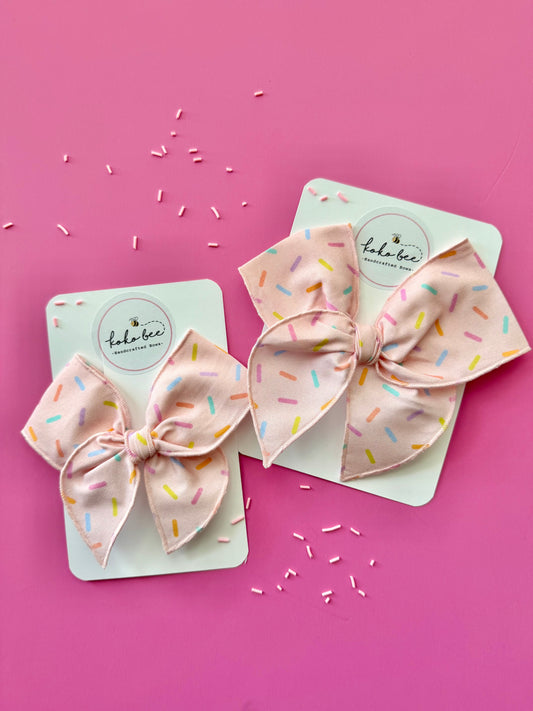 Birthday Sprinkles Bow