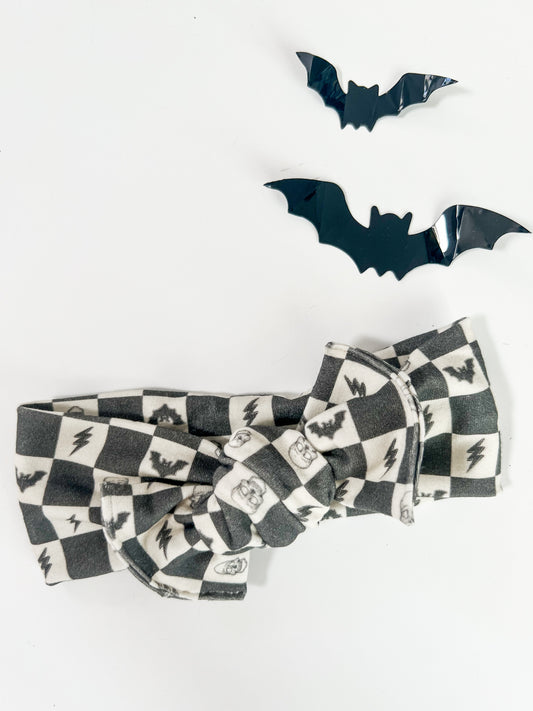 Checkered Skulls Bows