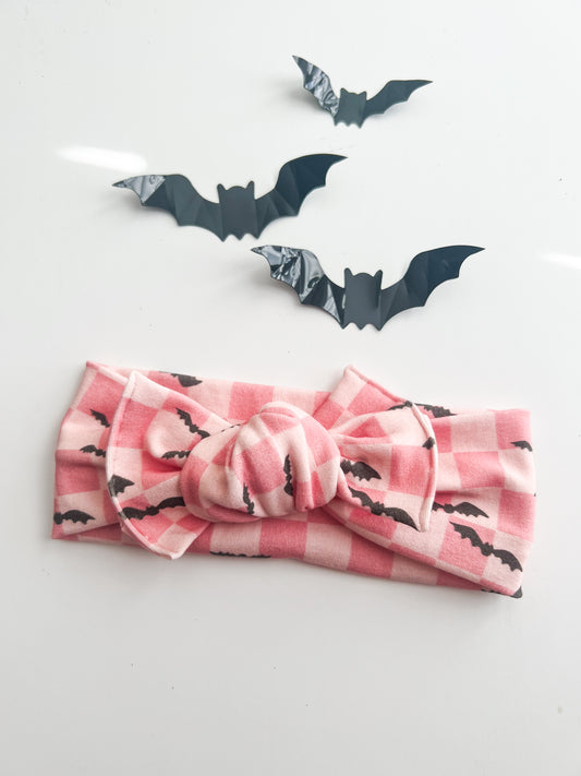 Pink Checkered Bats