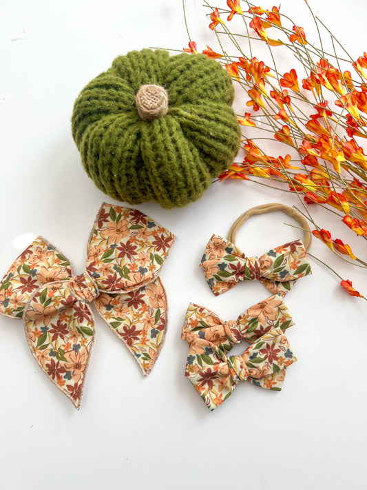 Vintage Fall Florals Bows