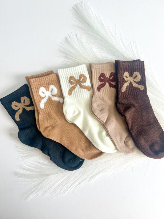 Girls Bow Socks