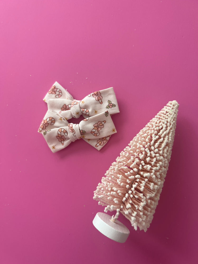 Pink Candy Cane Bows