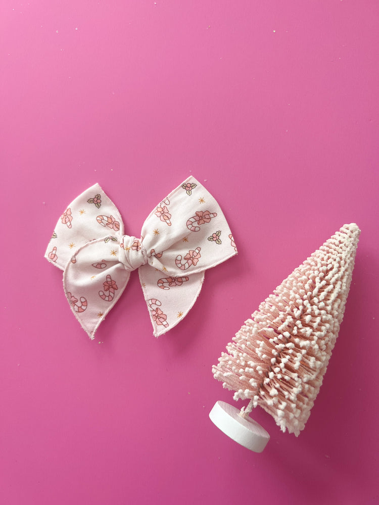 Pink Candy Cane Bows