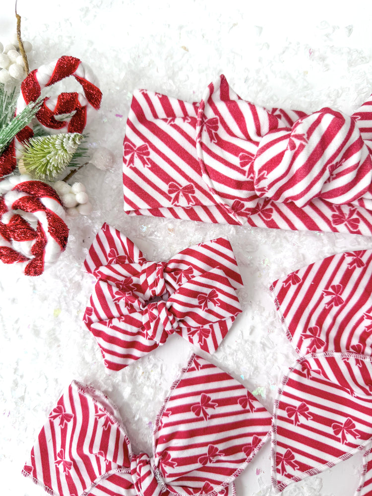 Peppermint Stripe Bows