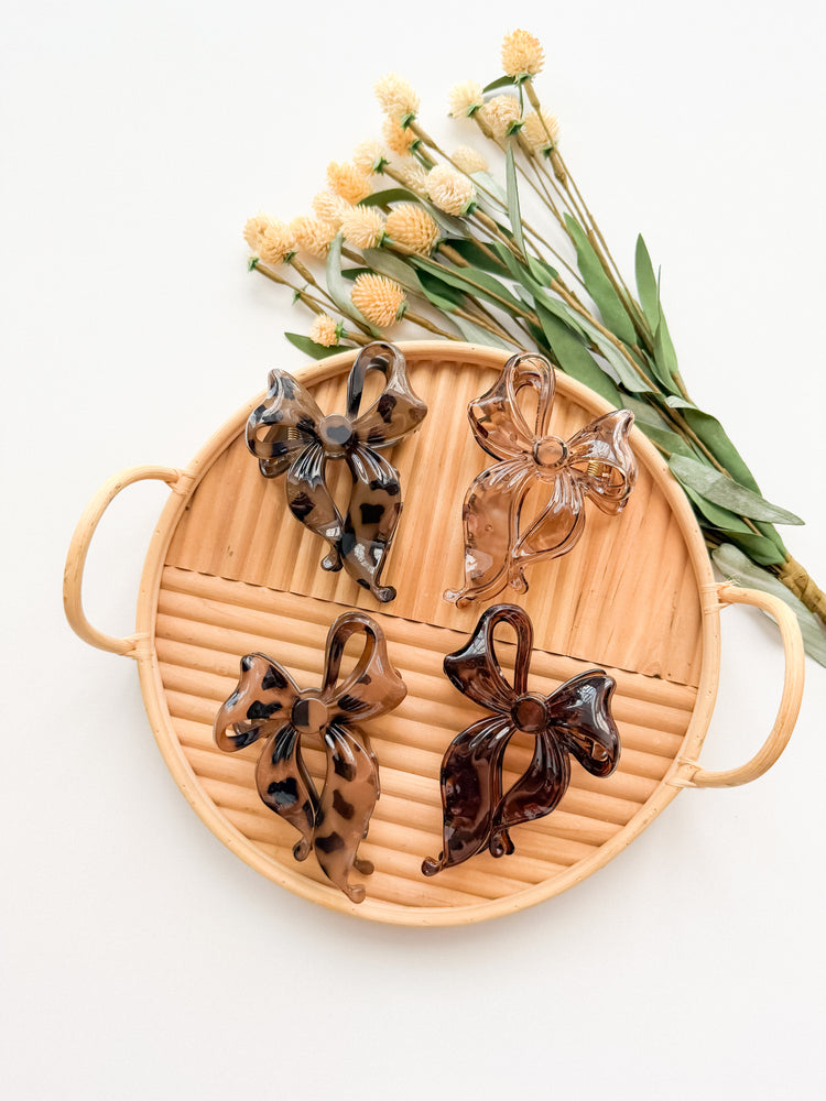 Fall Bow Claw Clips