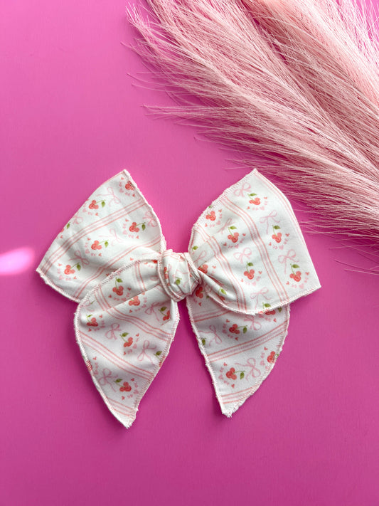 Muted Cherry Mouse Bows