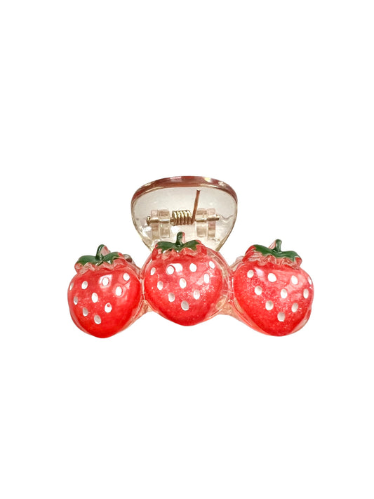 Mini Strawberry Claw Clip