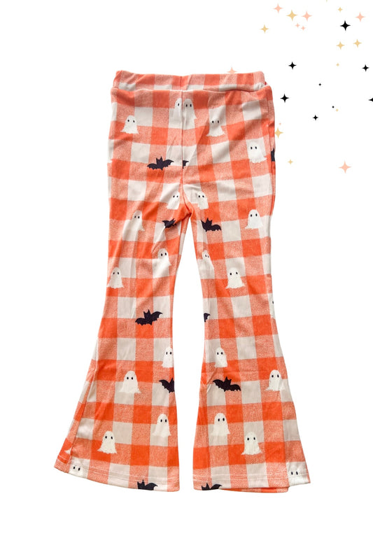 Orange Plaid Ghost & Bat Flares