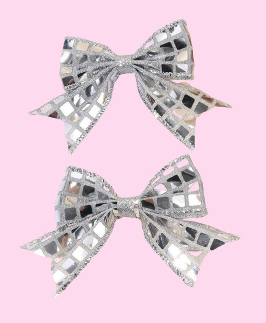 Silver Disco Bow