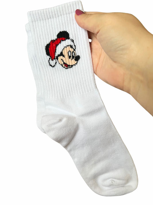 Women's Santa Mouse Socks