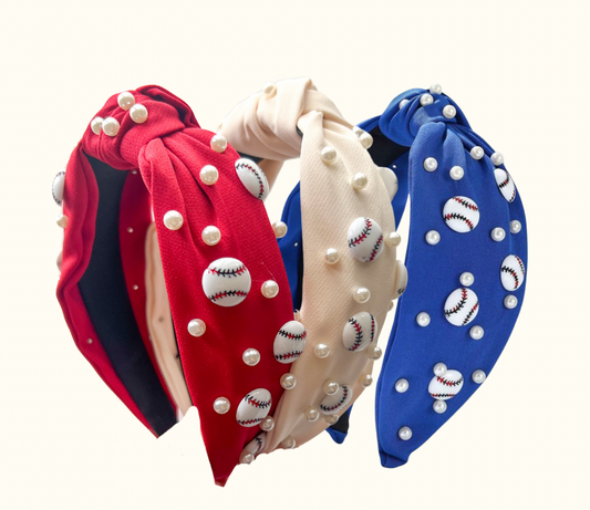 Pearl Baseball Headbands