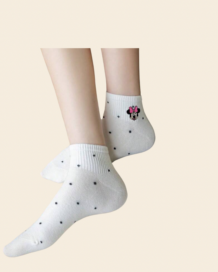 Women's Polka Dot Minnie Socks