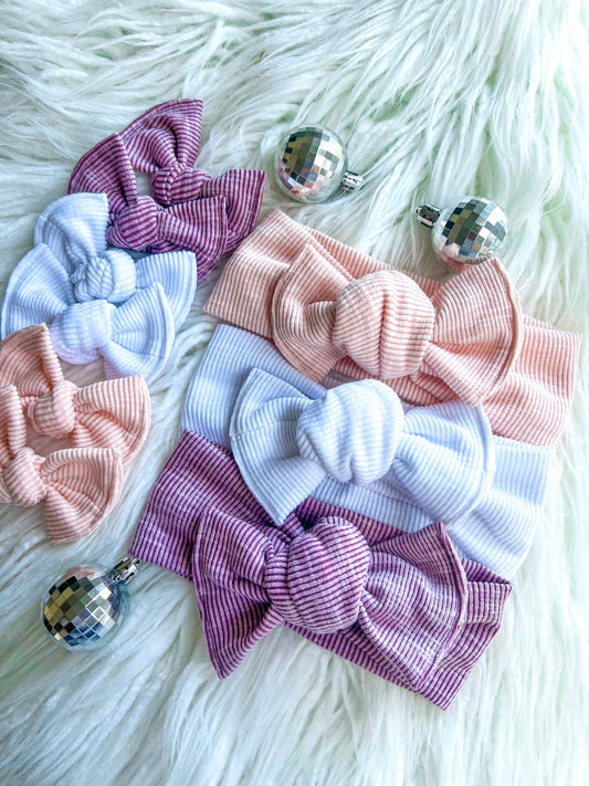 Ribbed Headwraps & Piggies