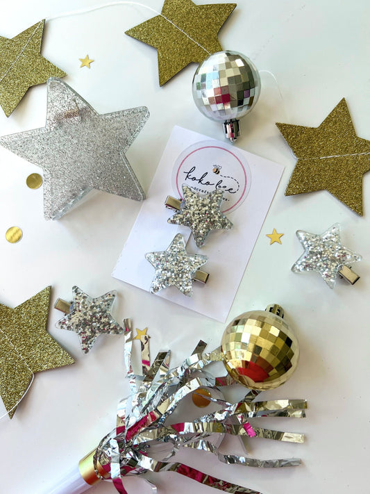 Small & Large Star Hair Clips