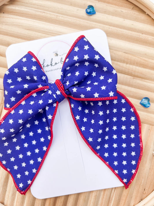 Patriotic Stars Bow