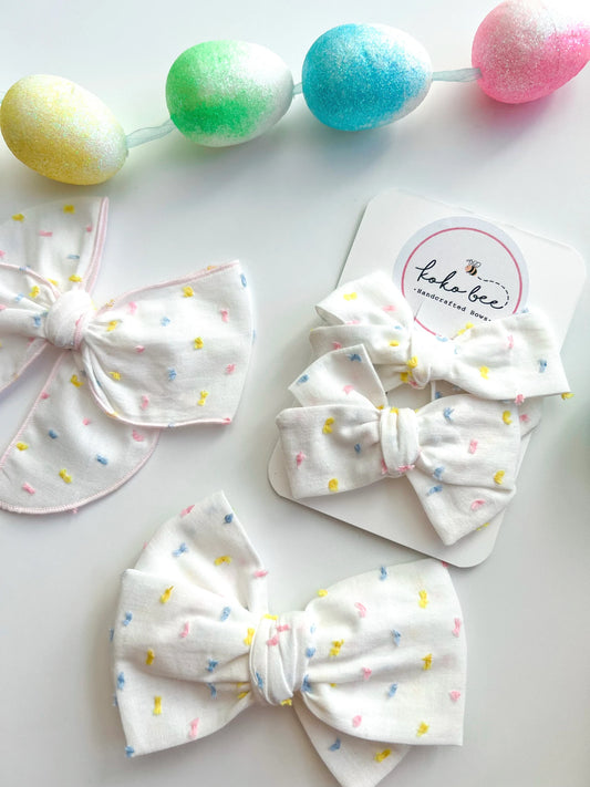 Spring Swiss Dot Bows