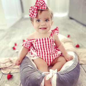 Red Checkered Gingham Bows