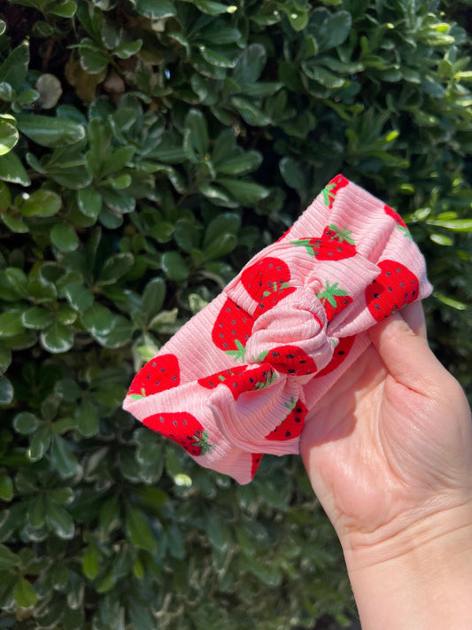 Ribbed Strawberry Headwrap