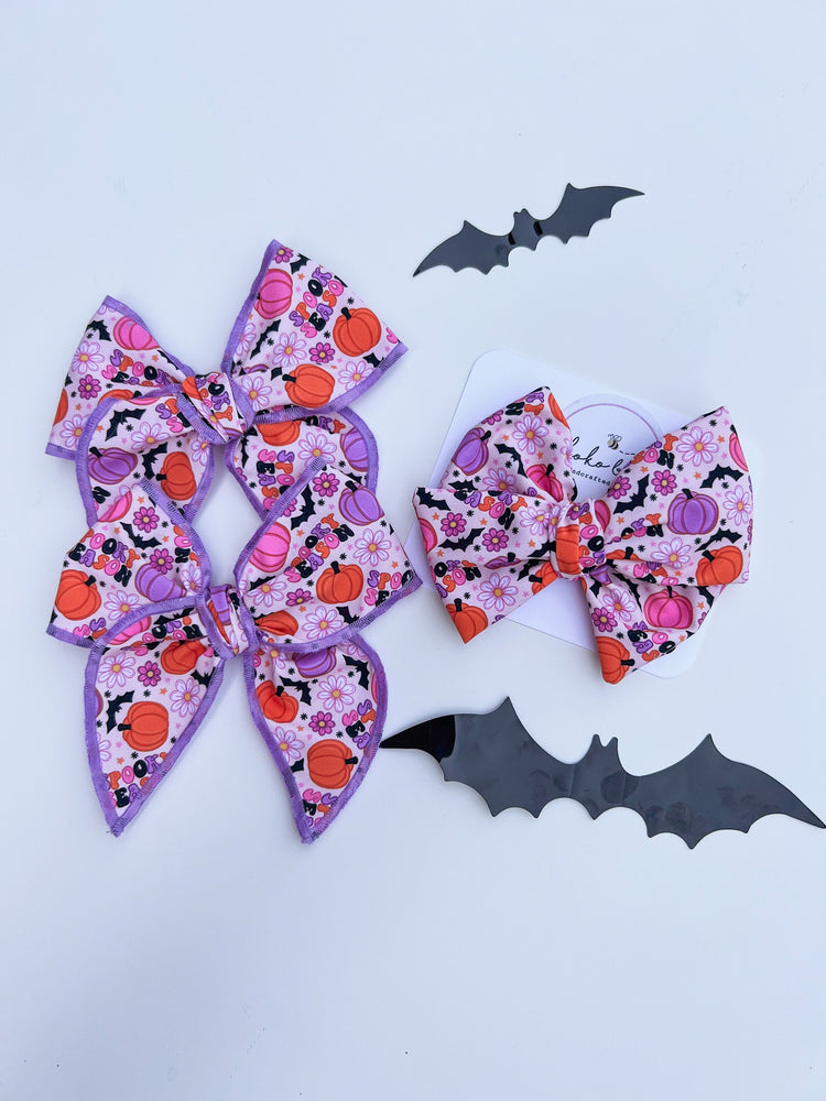 Purple Spooky Bows