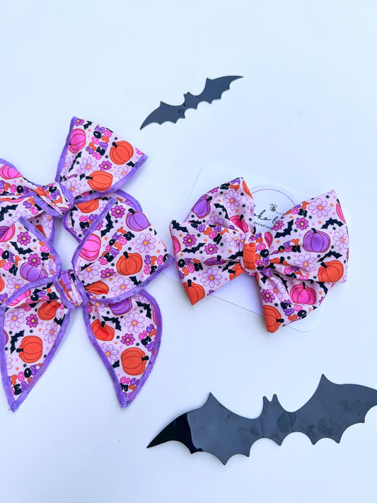 Purple Spooky Bows