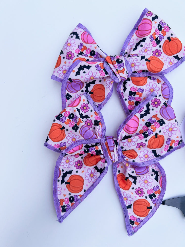 Purple Spooky Bows