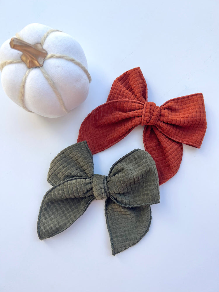 Fall Velvet & Faux Suede Bows