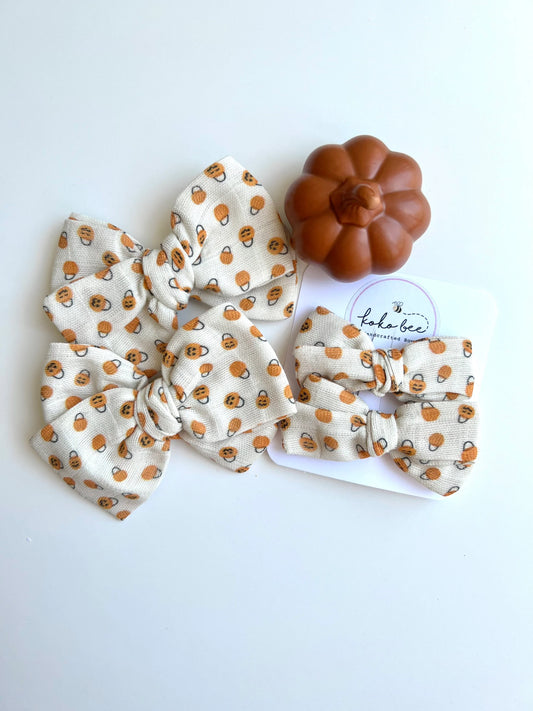 Tiny Pumpkins Gauze Bows