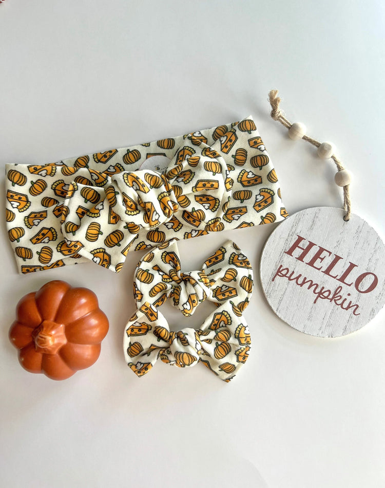 Pumpkin Pie Headwraps & Piggies