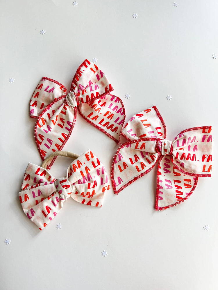 Falalala Christmas Bows