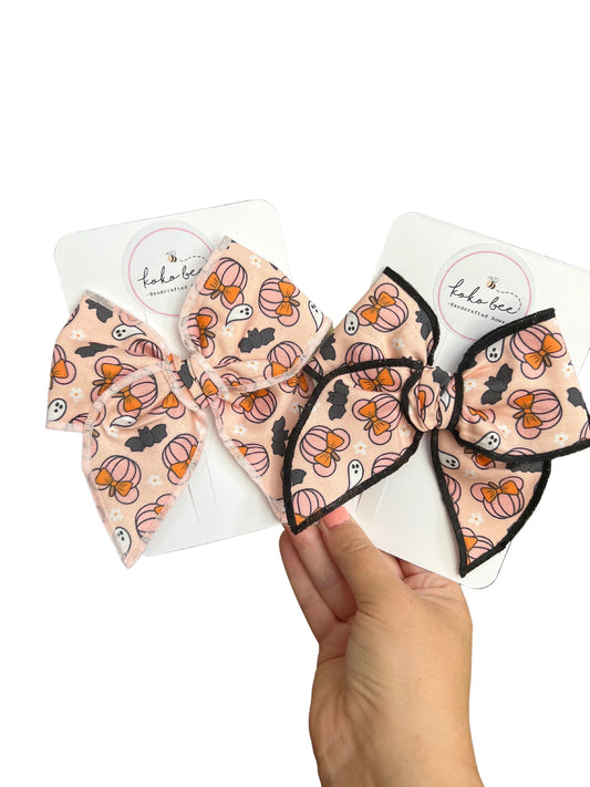 Pink Mouse Pumpkin Bows