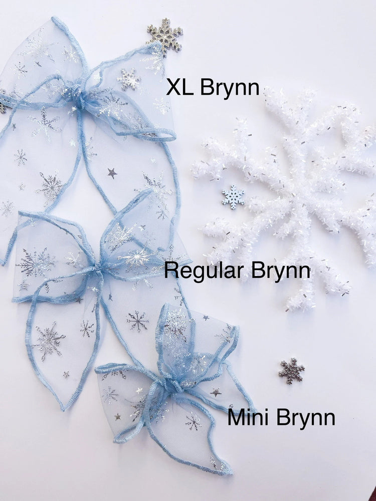 Frozen Snowflake Tulle Bows