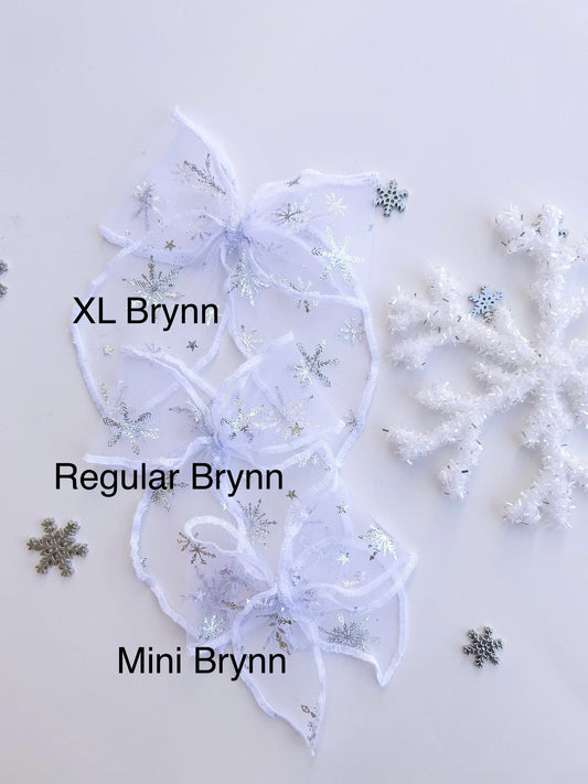 Frozen Snowflake Tulle Bows