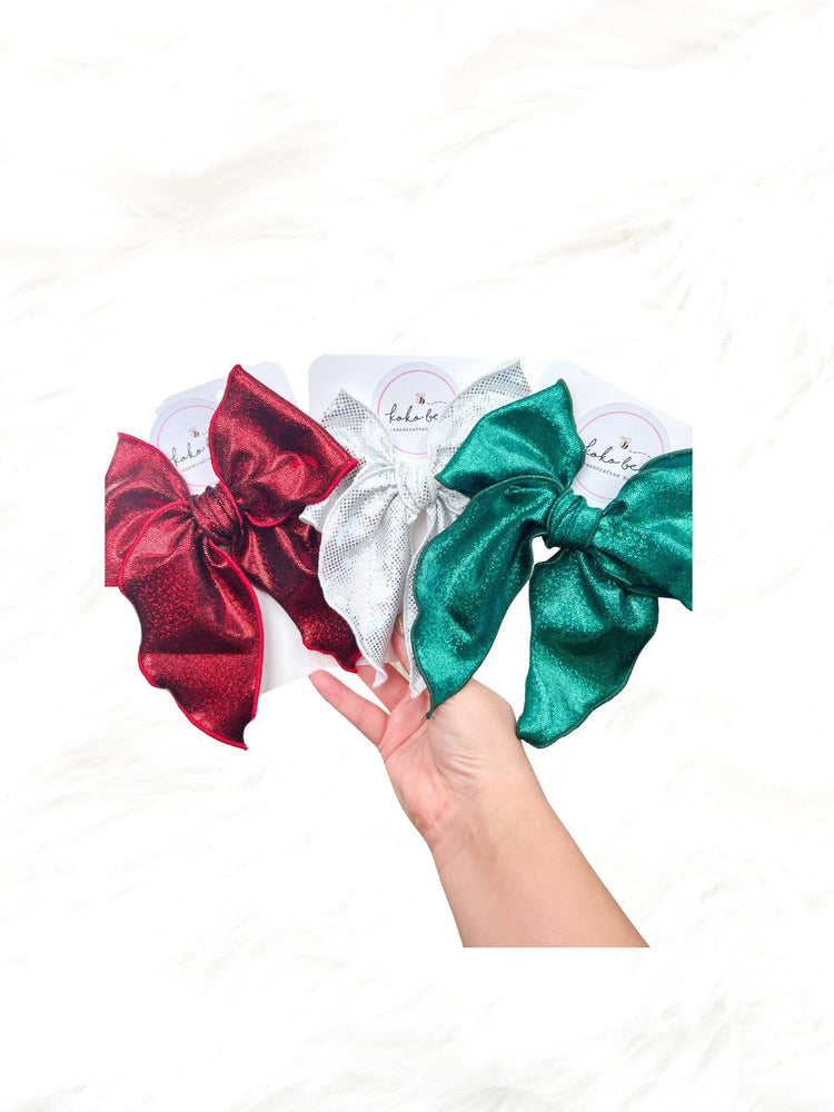 XL Metallic Christmas Bows