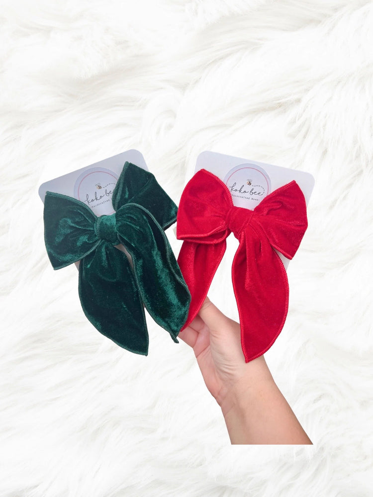 XL Velvet Christmas Bows