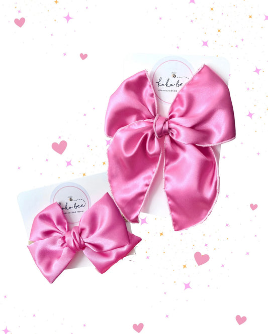 Pink Satin Bows