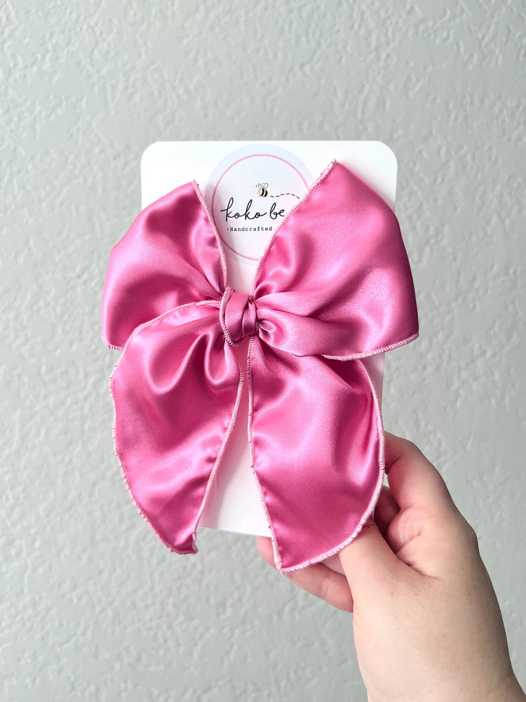 Pink Satin Bows