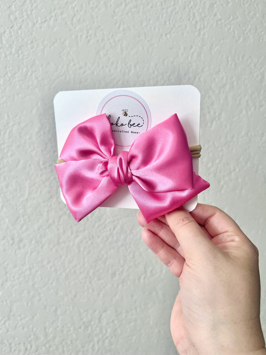 Pink Satin Bows