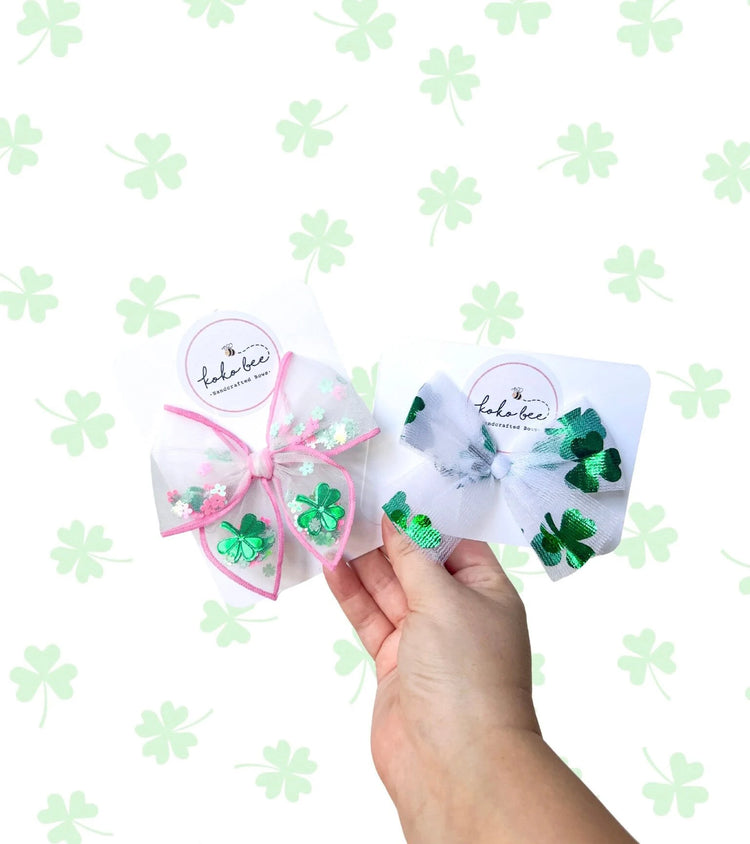 St. Patty's Mini Shaker & White Tulle